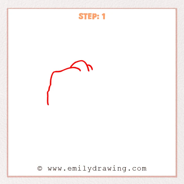 how to draw a jordan shoe - Step 1